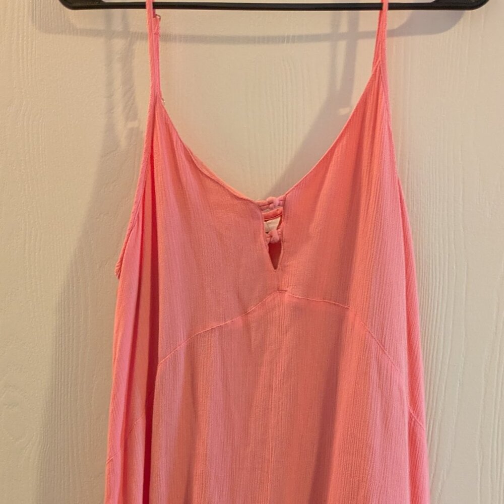 Roxy erjwd03246 Full Bloom Knot Front Dress Pink Size Medium